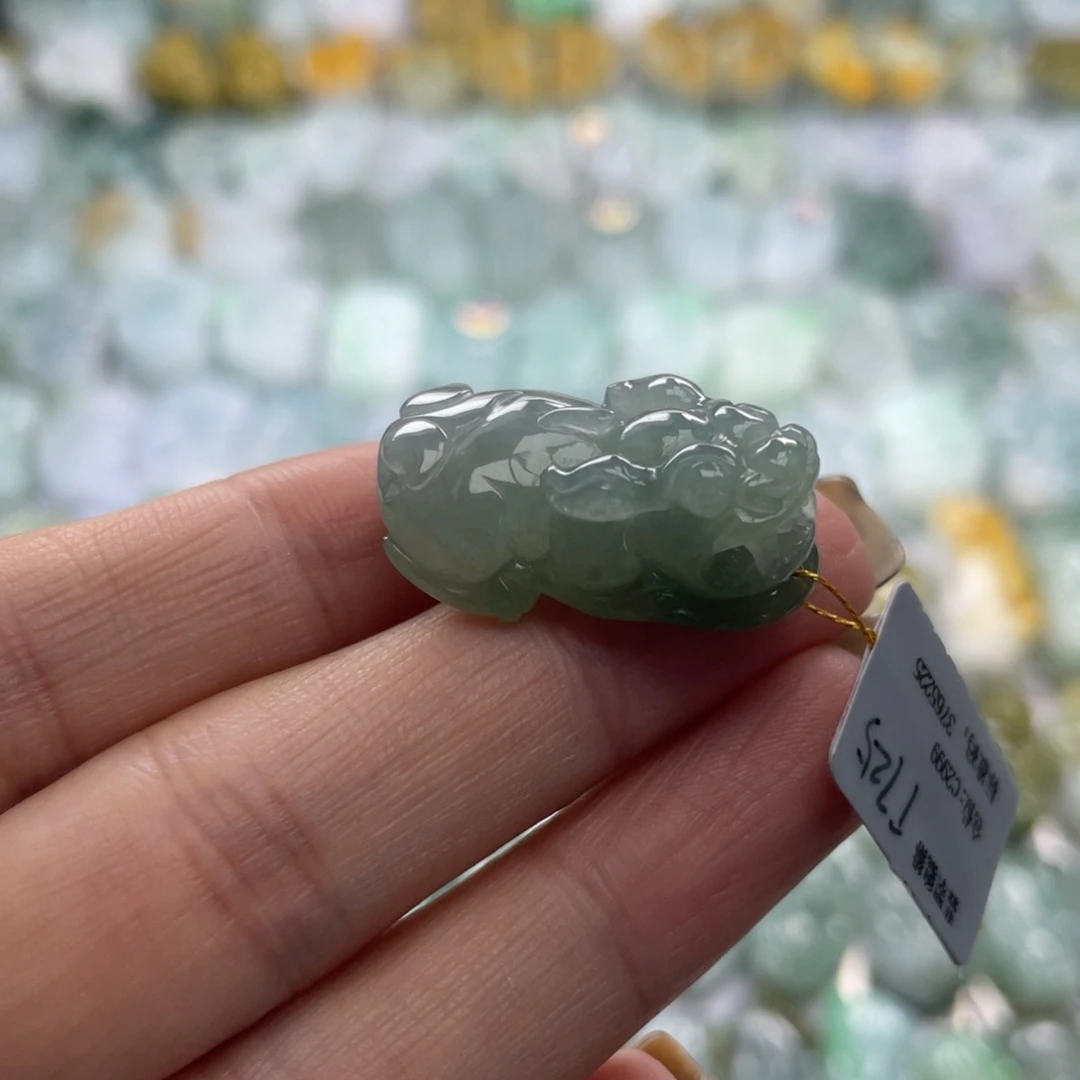 翡翠未镶嵌颈饰貔貅