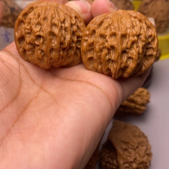 文玩核桃把件39磨盘