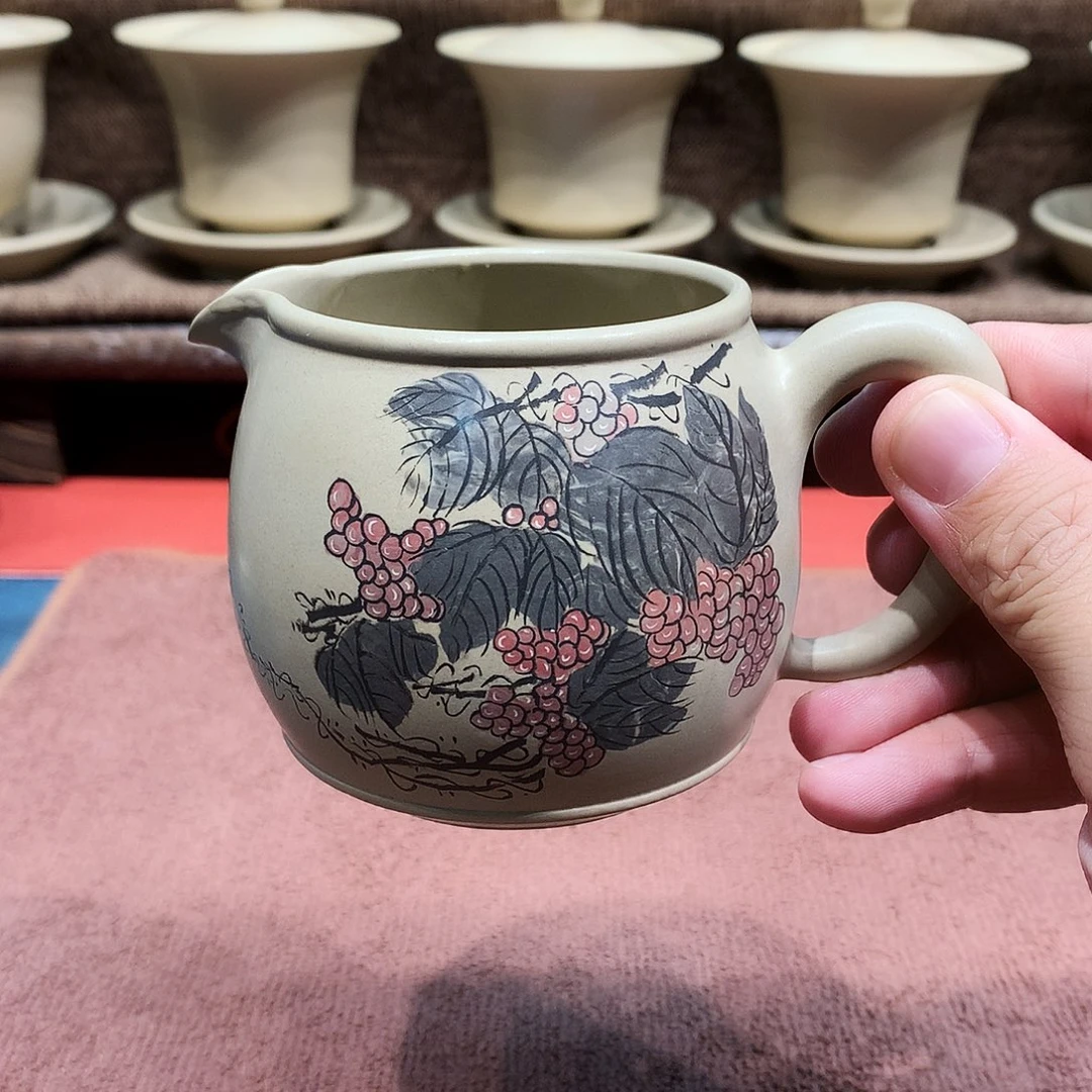 泥塑好****号放漏微瑕200毫升葡萄公道杯