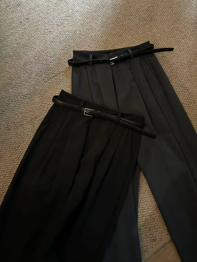 ZCANAL.高品质夏季凉凉窄版西装阔腿裤