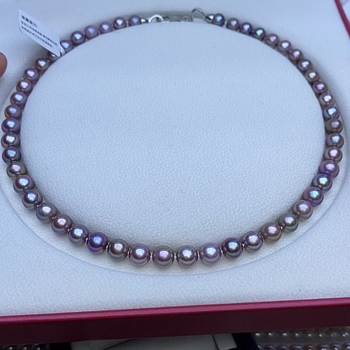 淡水珍珠项链未镶嵌时***漏