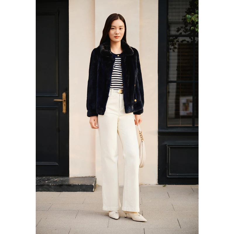 YINER音儿专选2024冬季新款真皮皮草8C65109056