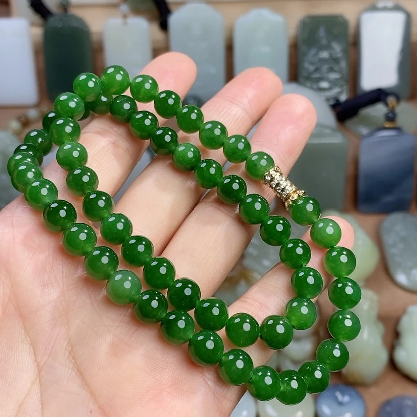 【闪购商品】项链未镶嵌和田玉（碧玉）