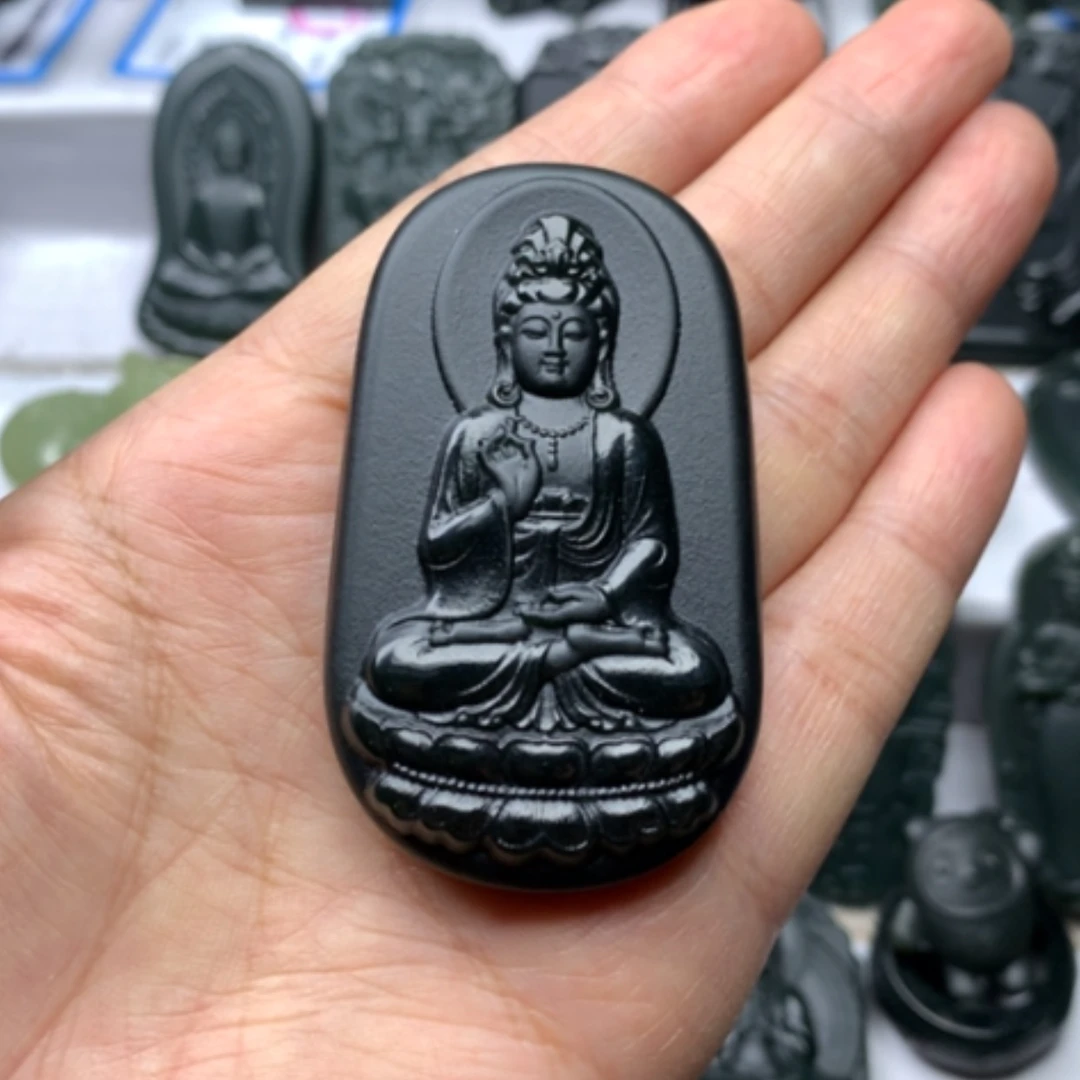 【闪购商品】颈饰未镶嵌和田玉双面雕刻