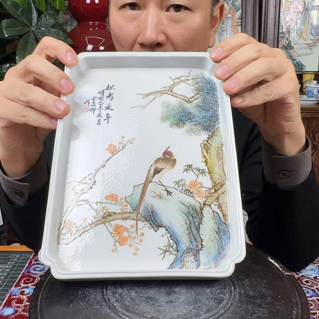 陶摆件景德镇陶瓷手工瓷盘