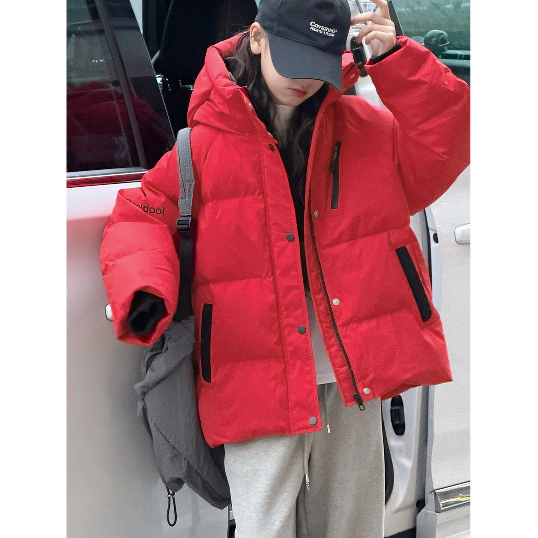 K30262孙小美高端90白鸭绒女童羽绒服冬新款儿童连帽外套2025大童