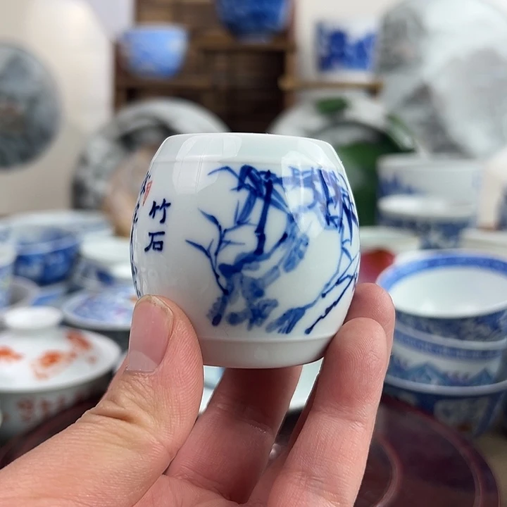 景德镇陶瓷手绘盖置