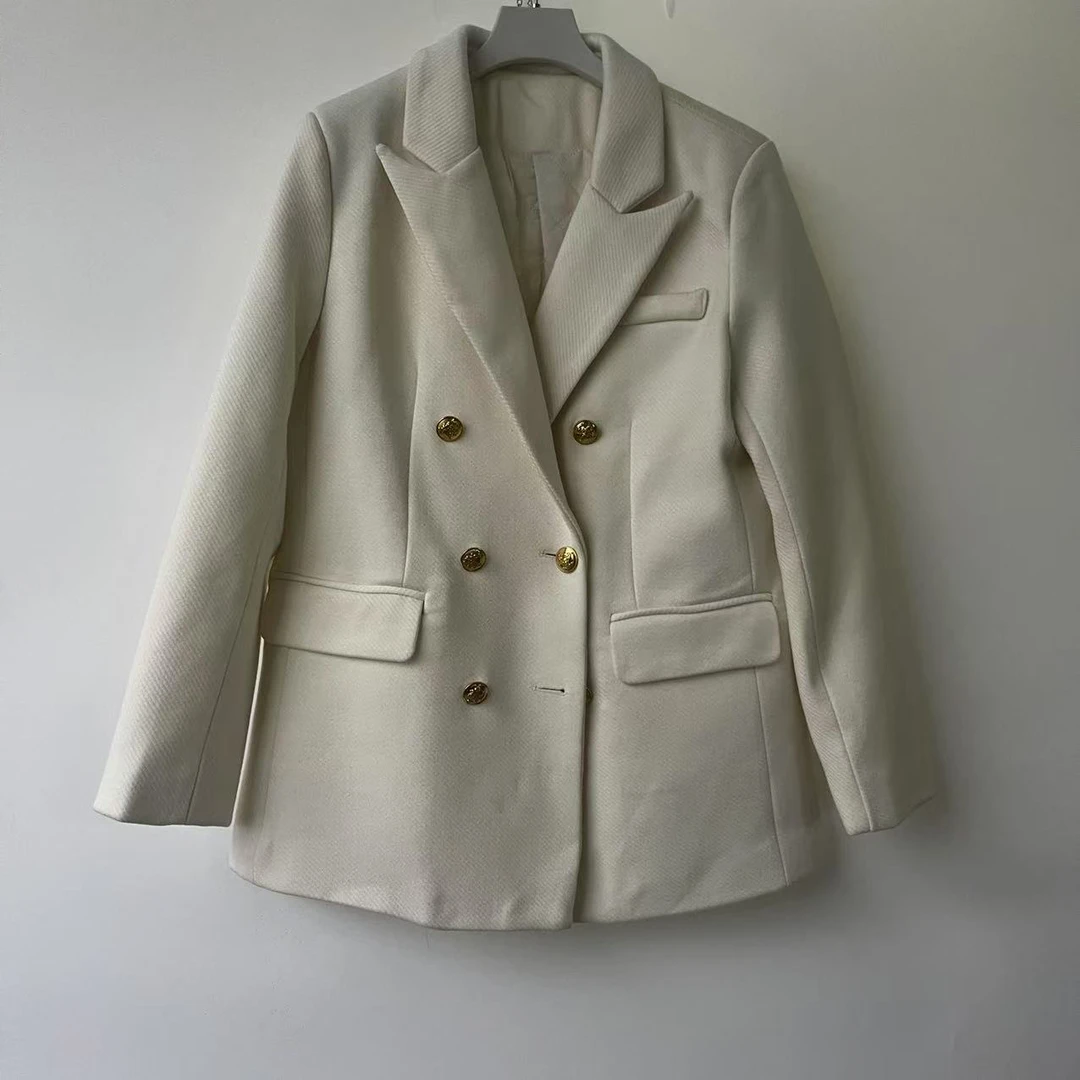 【静姐宠粉】中长款西装毛呢外套韩版设计师款B999