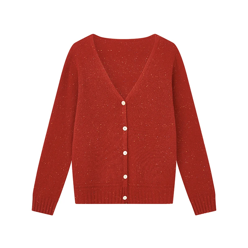 【籽言专属】红茶风针织衫柔感软糯结子纱亮丝毛衣D09AZN9557