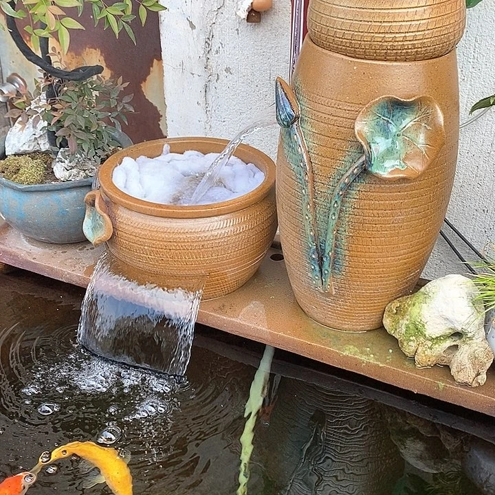 水泵40w，弯头，两个流水罐