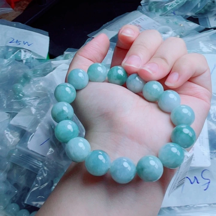 未镶嵌定制翡翠珠串