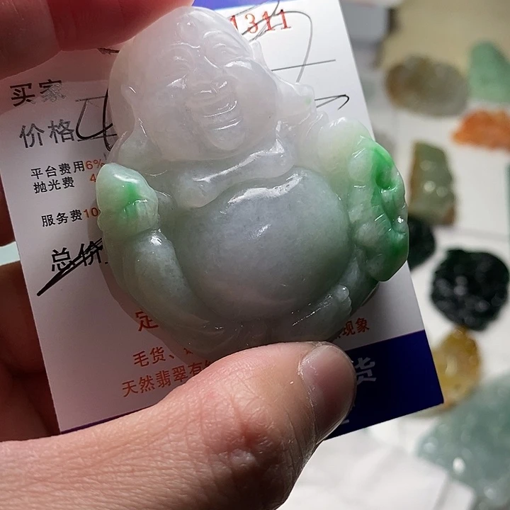 L***L定制翡翠未镶嵌不退