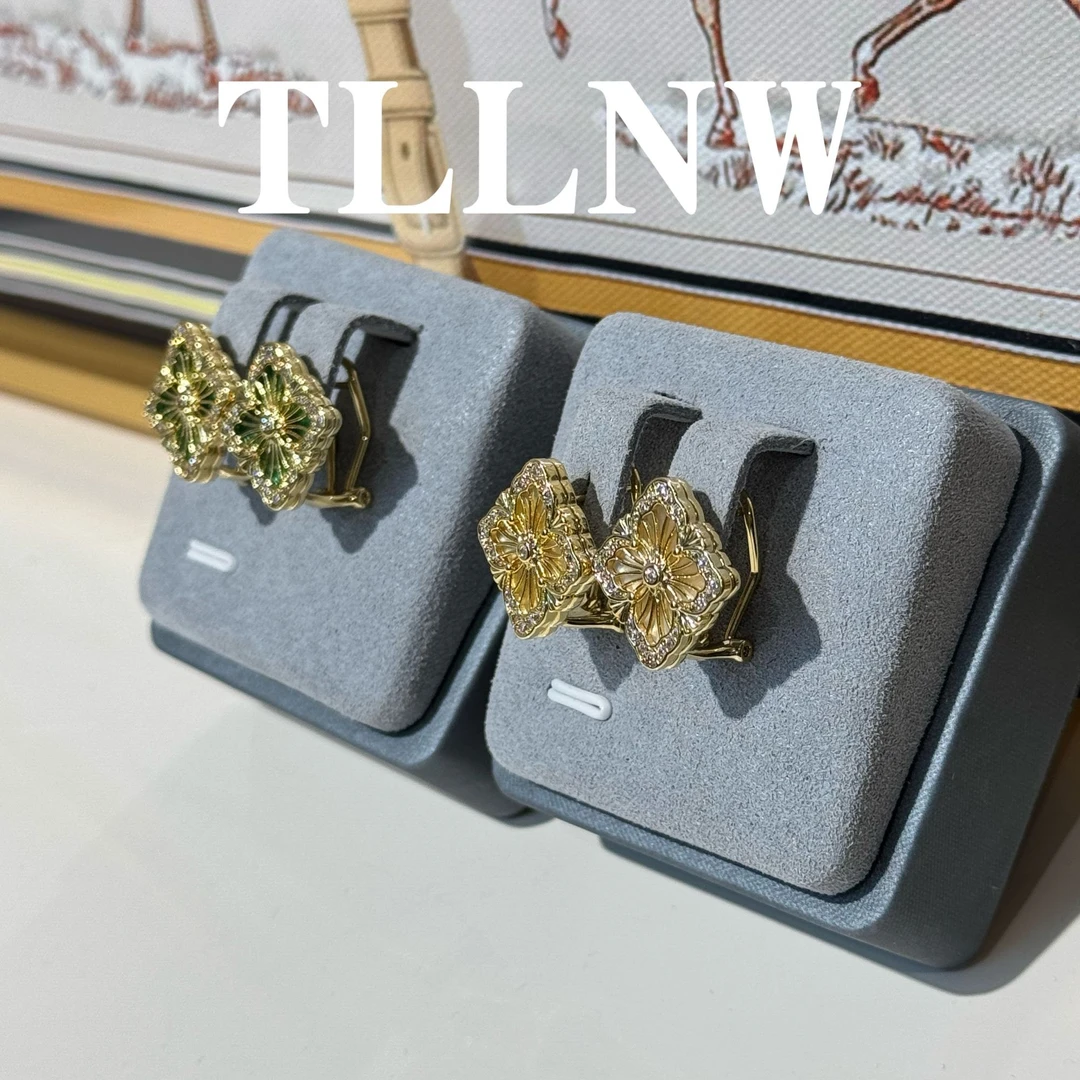 合金合成锆石耳饰 歌剧院拉丝耳钉