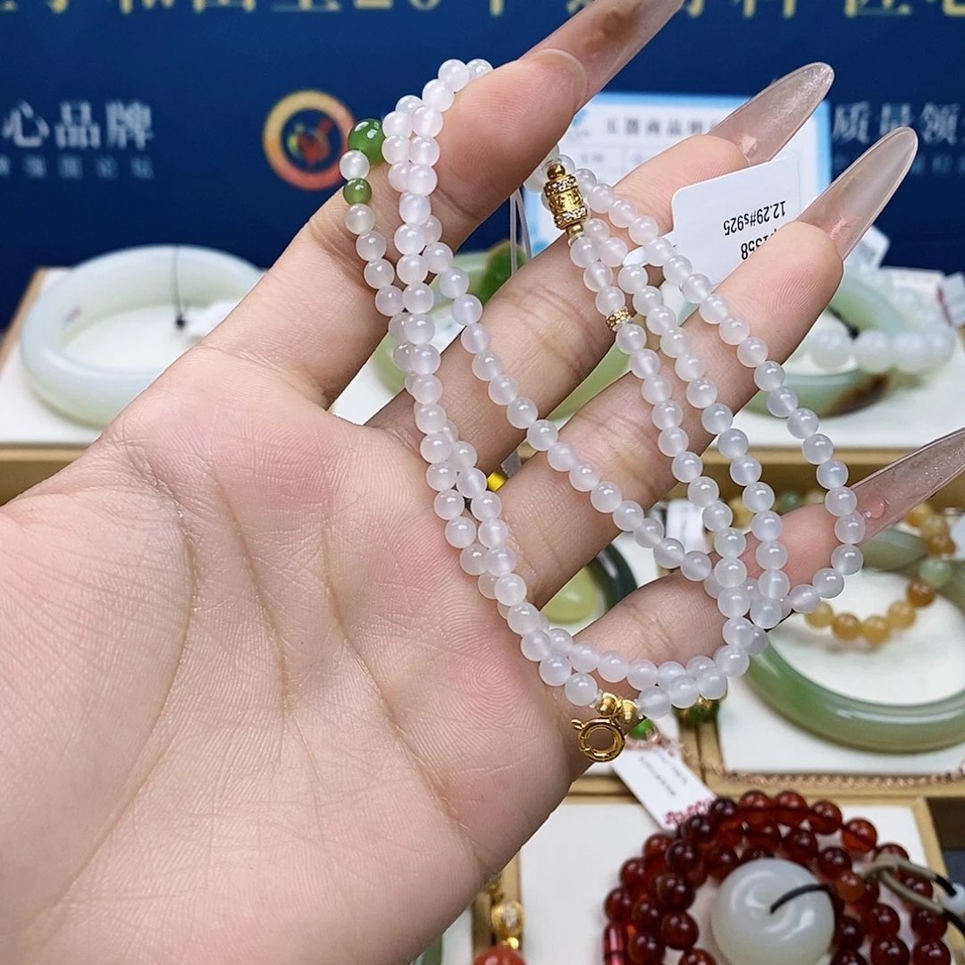 颈饰银S925镶嵌和田玉sj