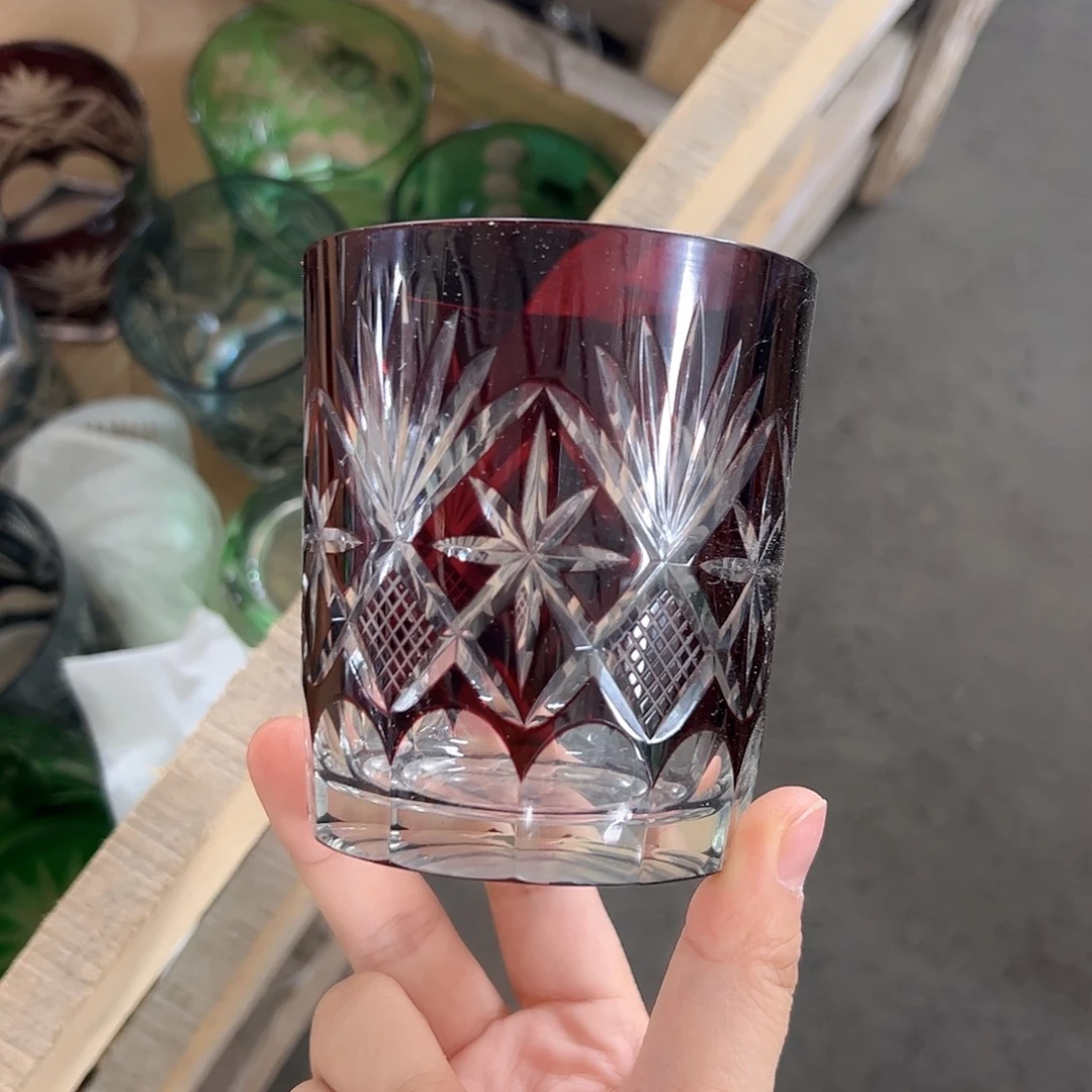 水晶玻璃高脚款微瑕一个