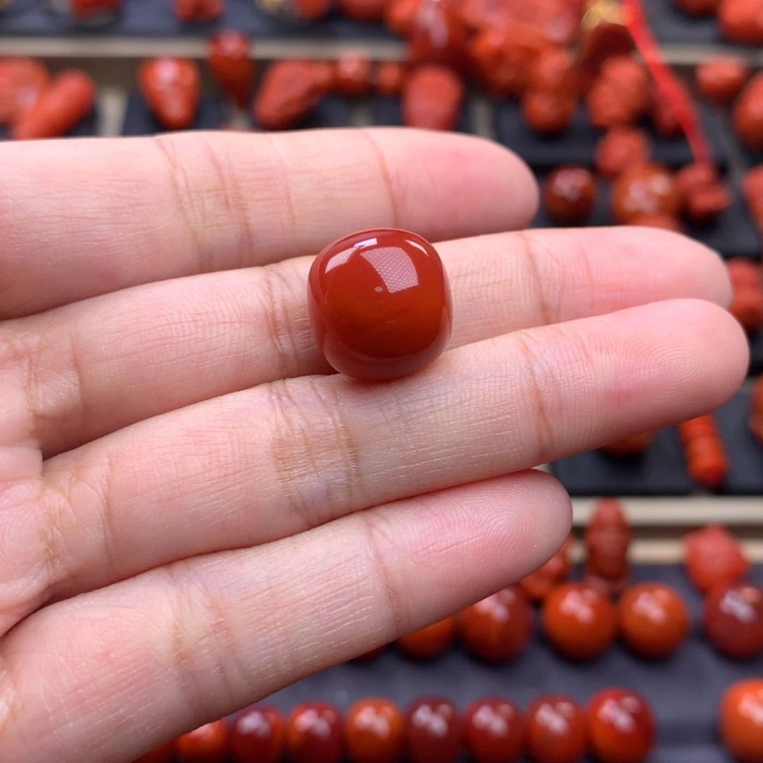 【闪购商品】南红玛瑙老型单珠13.8mm未镶嵌