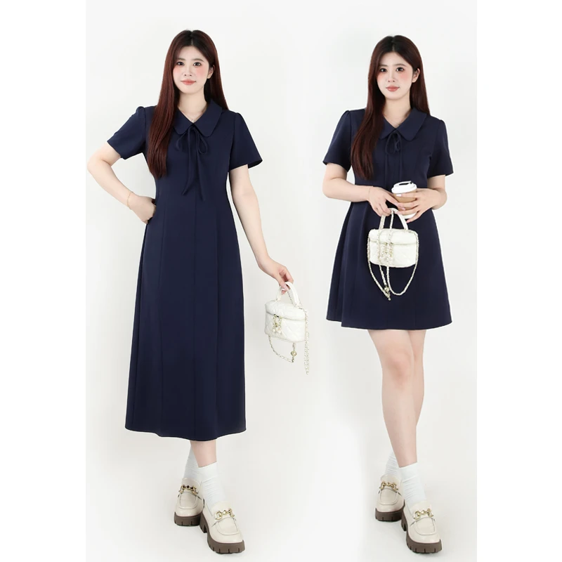 微胖定制【LMM004】氛围感连衣裙子收腰显瘦甜美气质连衣裙