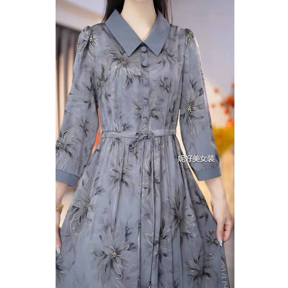 [NHM202540]早春气质修身收腰显瘦新款2025新品连衣裙时尚减龄