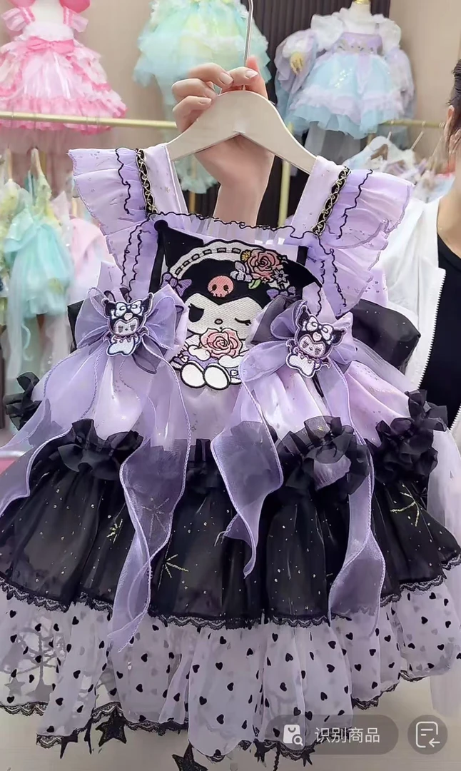 （繁星库洛米）库洛米女童洛丽塔公主裙2025新款夏季公主裙礼服