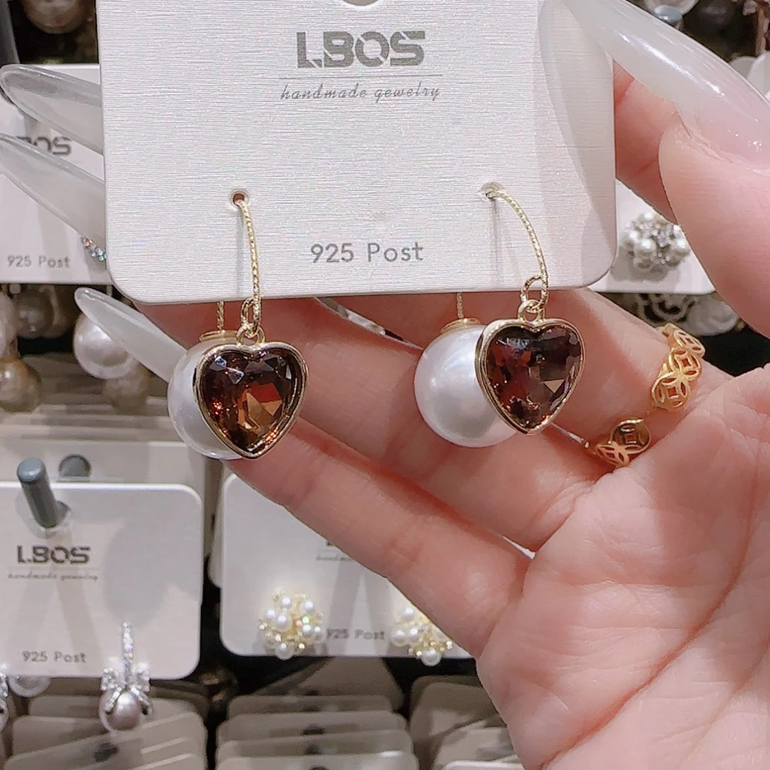 锆石铜合金925银耳环