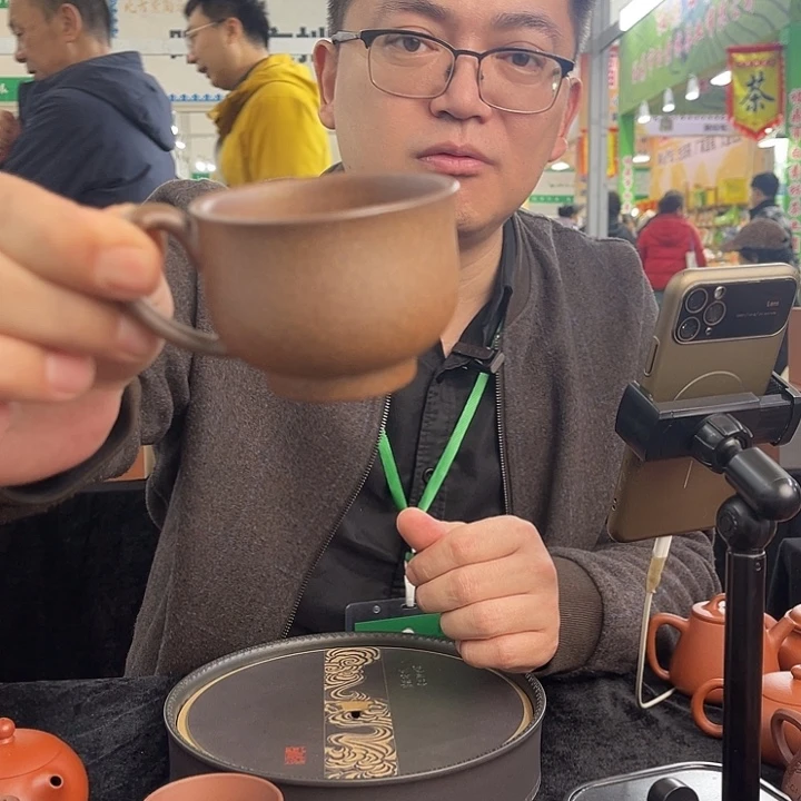 紫砂茶杯还原烧小把杯！