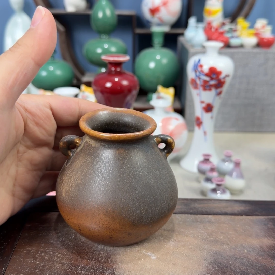 陶瓷手工小花器摆件