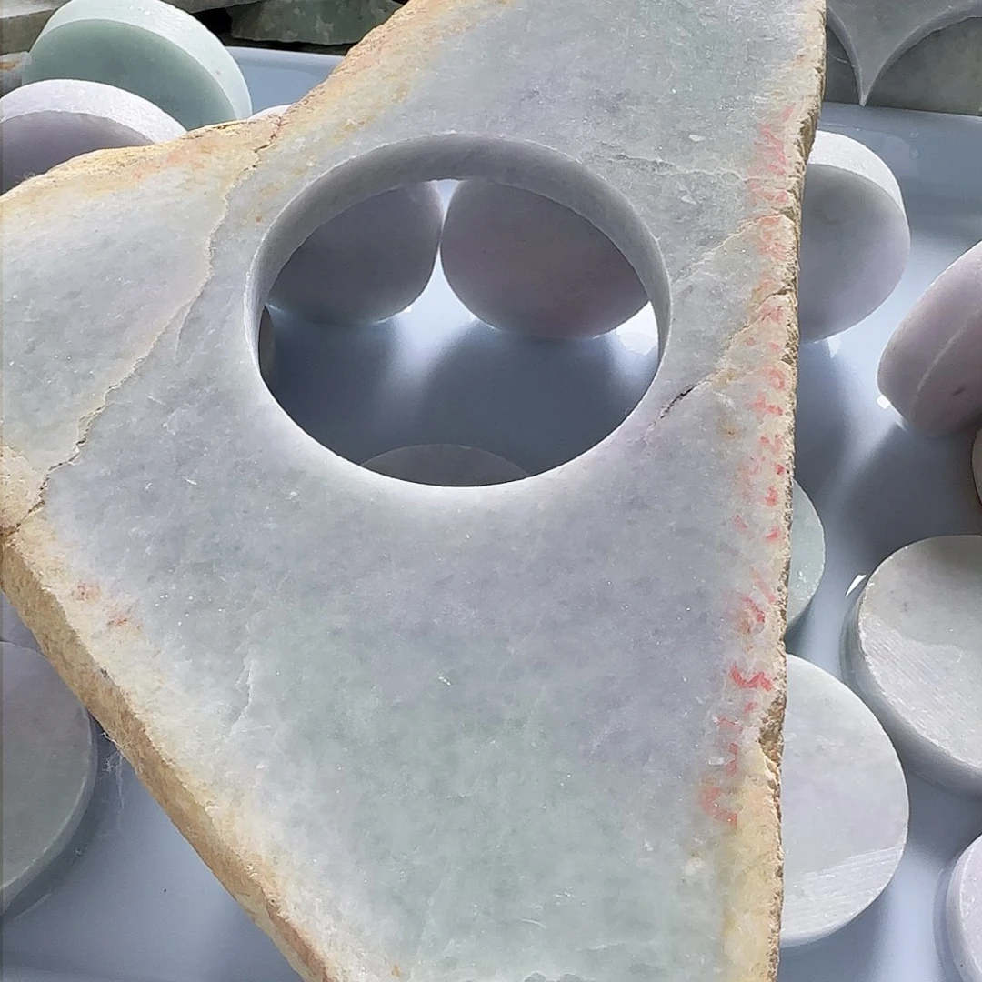 翡翠裸石翡翠A货边角料