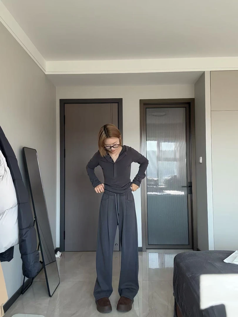 【面料升级2.0】云朵裤！！弯刀裤！！！2025春秋百搭显瘦高腰垂感拖地裤