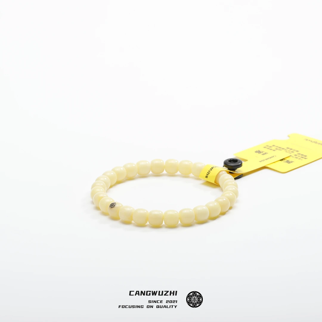 【藏物志】幽欢蜜蜡-纯色纯蜡-黄标-近7.5*7mm