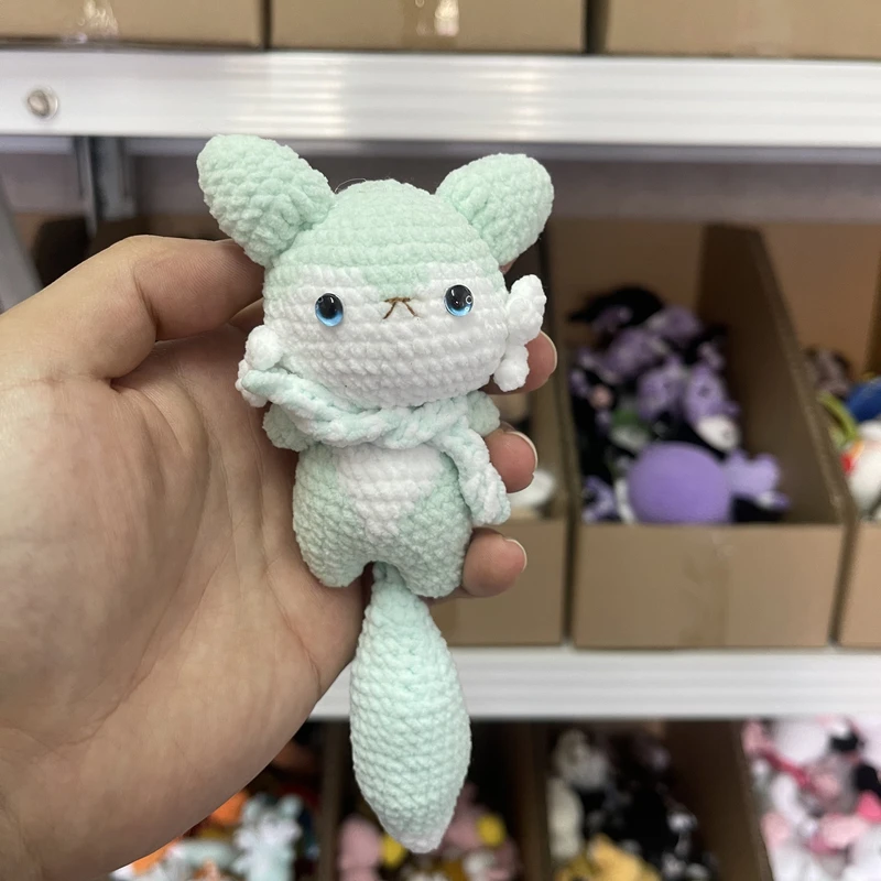 吊吊尾巴小狐狸纯手工钩织玩偶成品现货挂件摆件配饰礼物