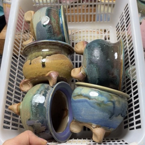 紫砂花盆微瑕419口径7.5左右