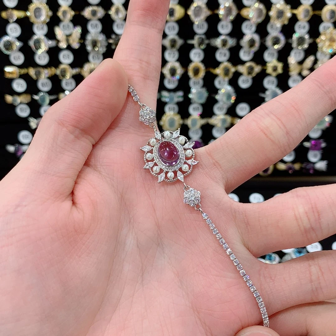 紫晶手链银S925镶嵌l****.