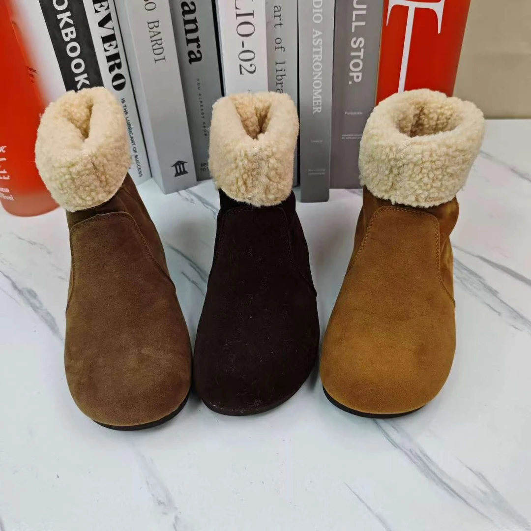 短靴保暖冬季女雪地靴加厚短筒百搭时尚韩版女款688-2