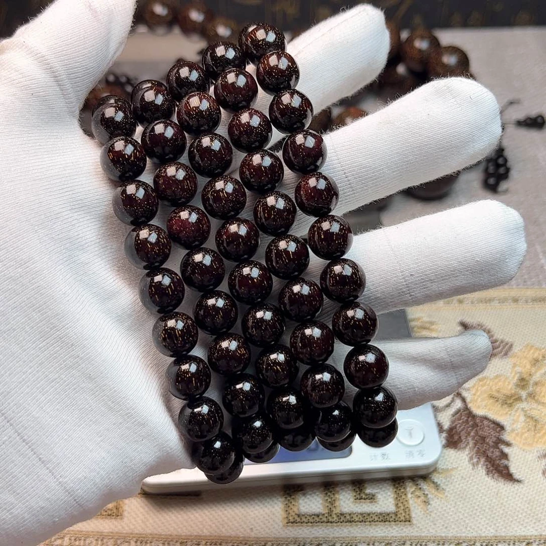 檀香紫檀（小叶紫檀）1.0 108颗 爆星