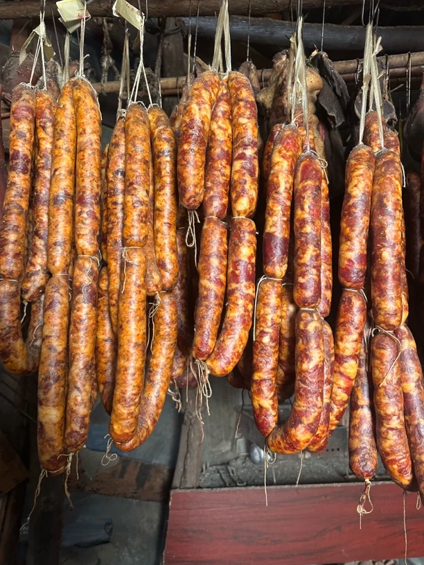 【买半斤送半斤】农村纯土猪肉手工灌制香肠麻辣香肠原味香肠