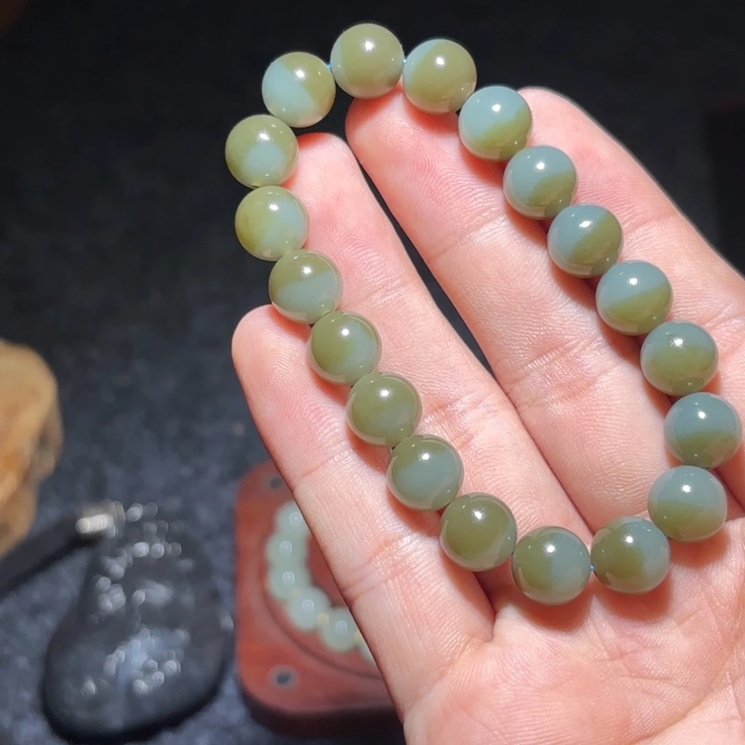 和田玉未镶嵌手链