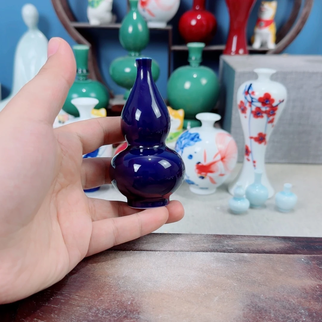 陶瓷手工小花器摆件