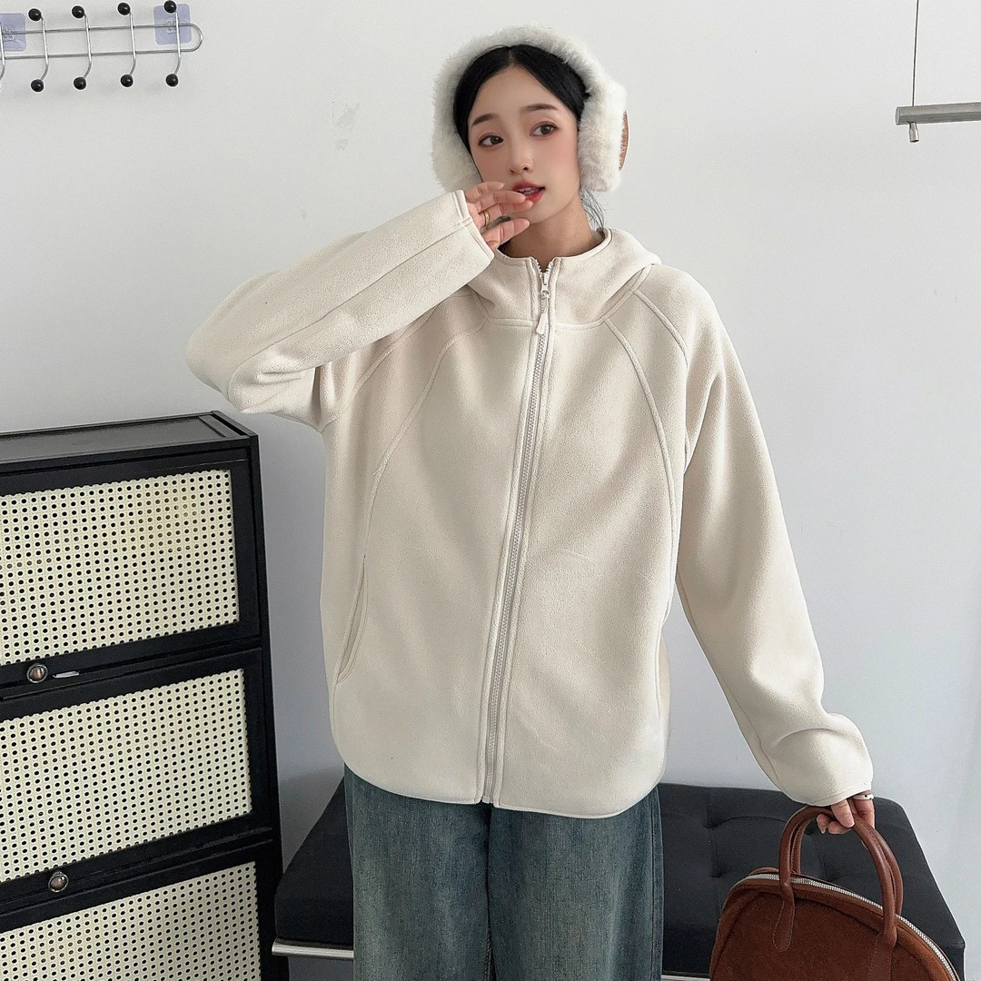 2722 秋冬百搭时尚摇粒绒外套-X