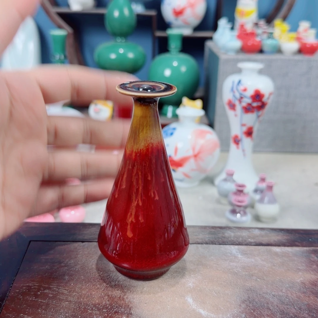 陶瓷手工小花器摆件