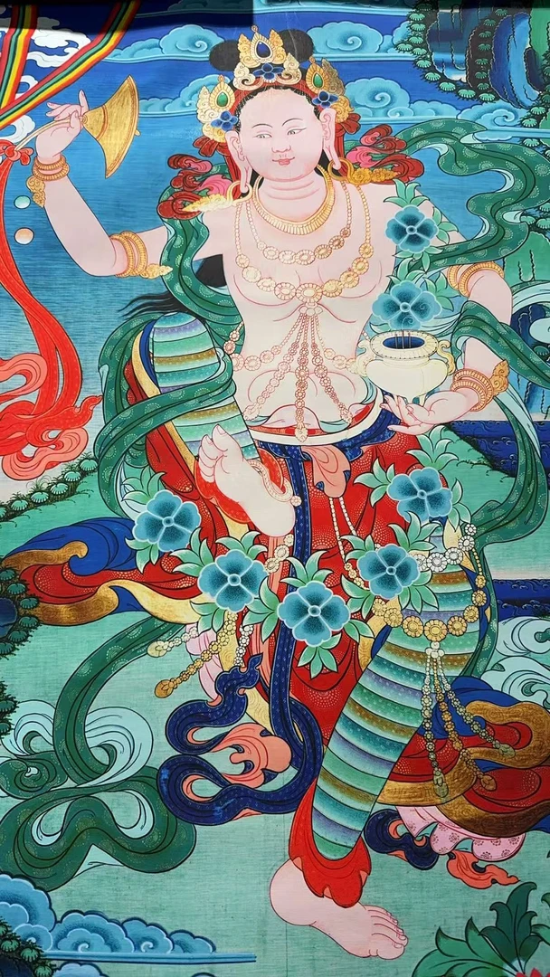 高端精品雨宝佛母绘画类唐卡16094