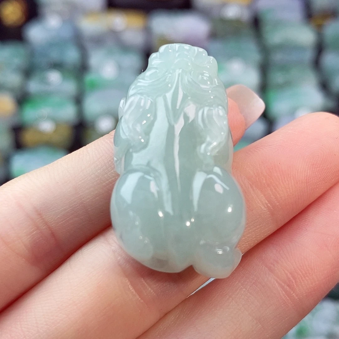 翡翠未镶嵌颈饰天然