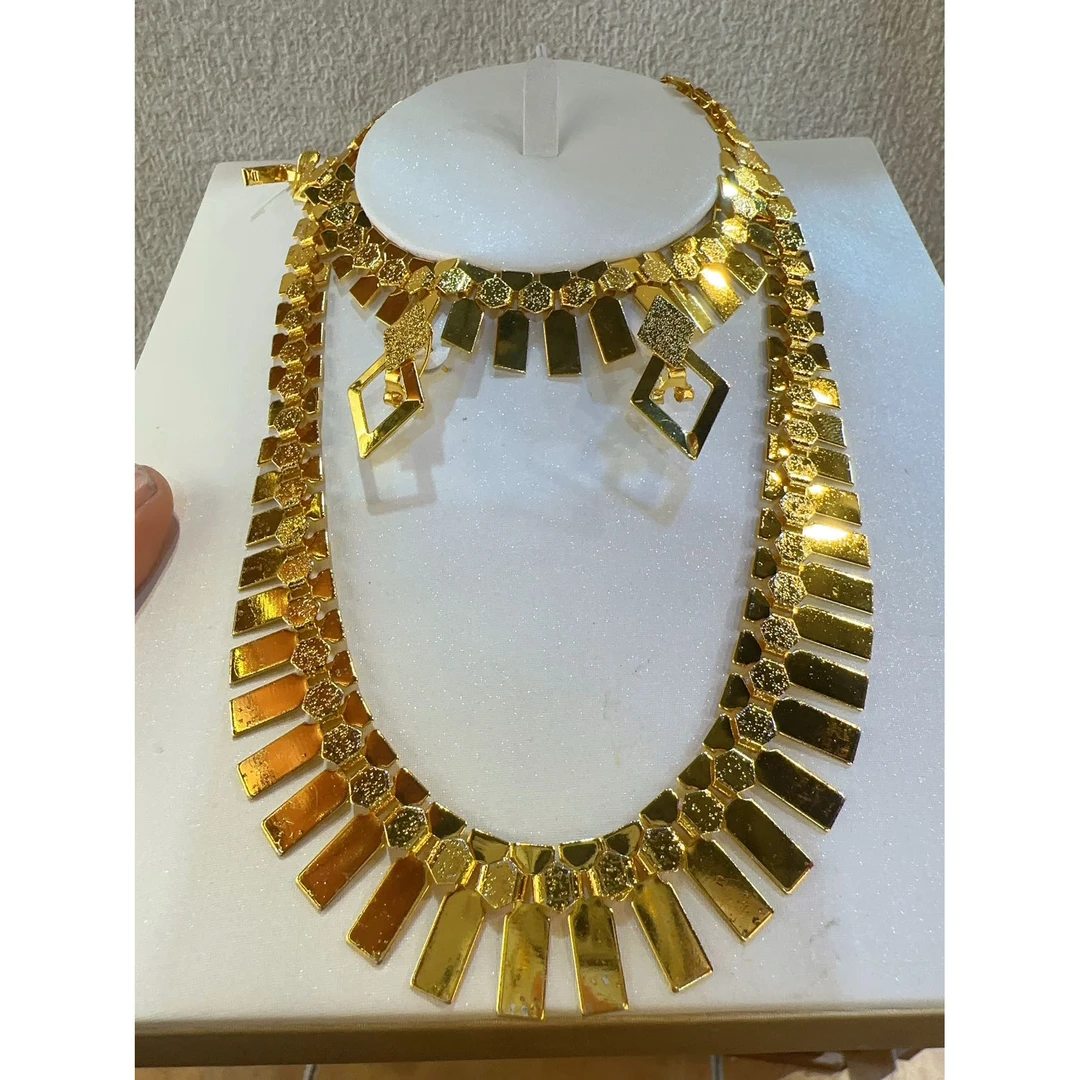 铜合金项链 Z铜合金TJ036 铜合金首饰 项链手链耳环三件套