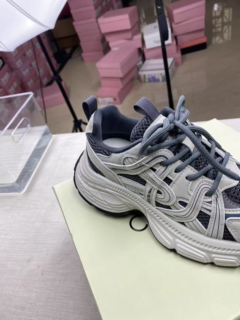 【230】2025年新款春款老爹鞋女款百搭时尚真皮厚底系带老爹鞋