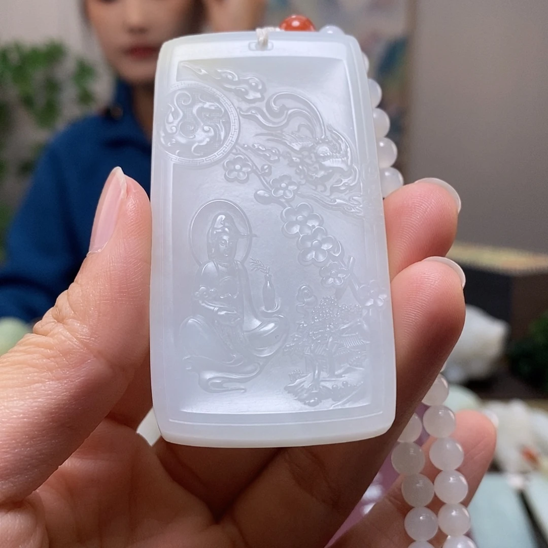 和田玉未镶嵌颈饰