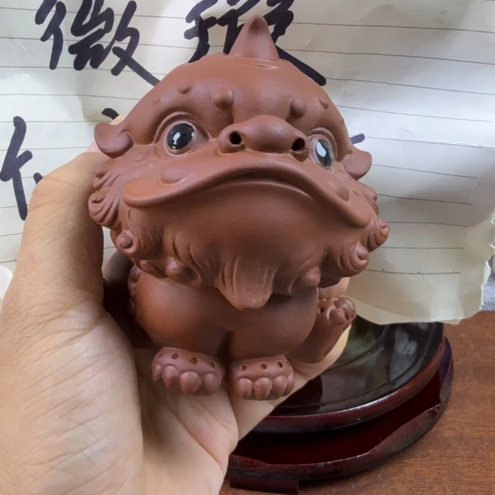 紫砂紫砂茶宠微瑕摆件wwwww