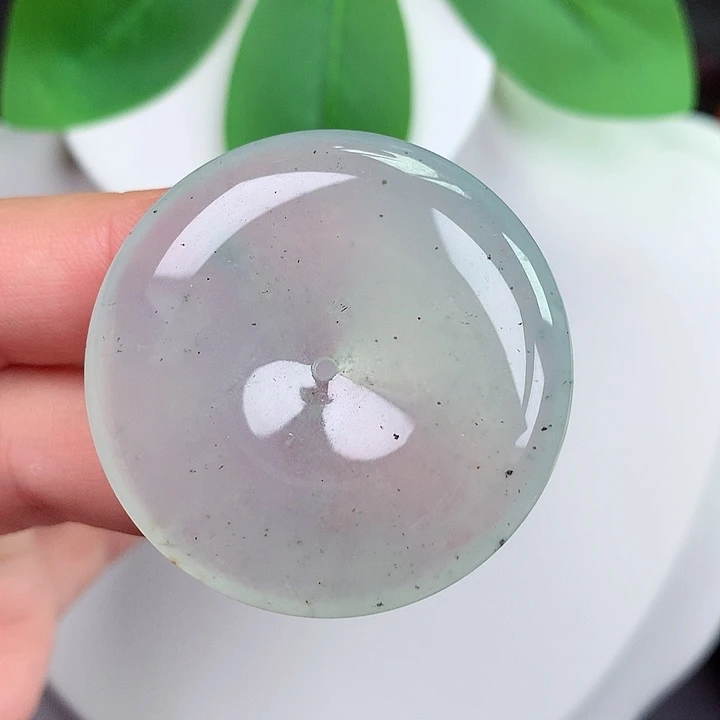 颈饰未镶嵌翡翠平安扣 38x6.6mm