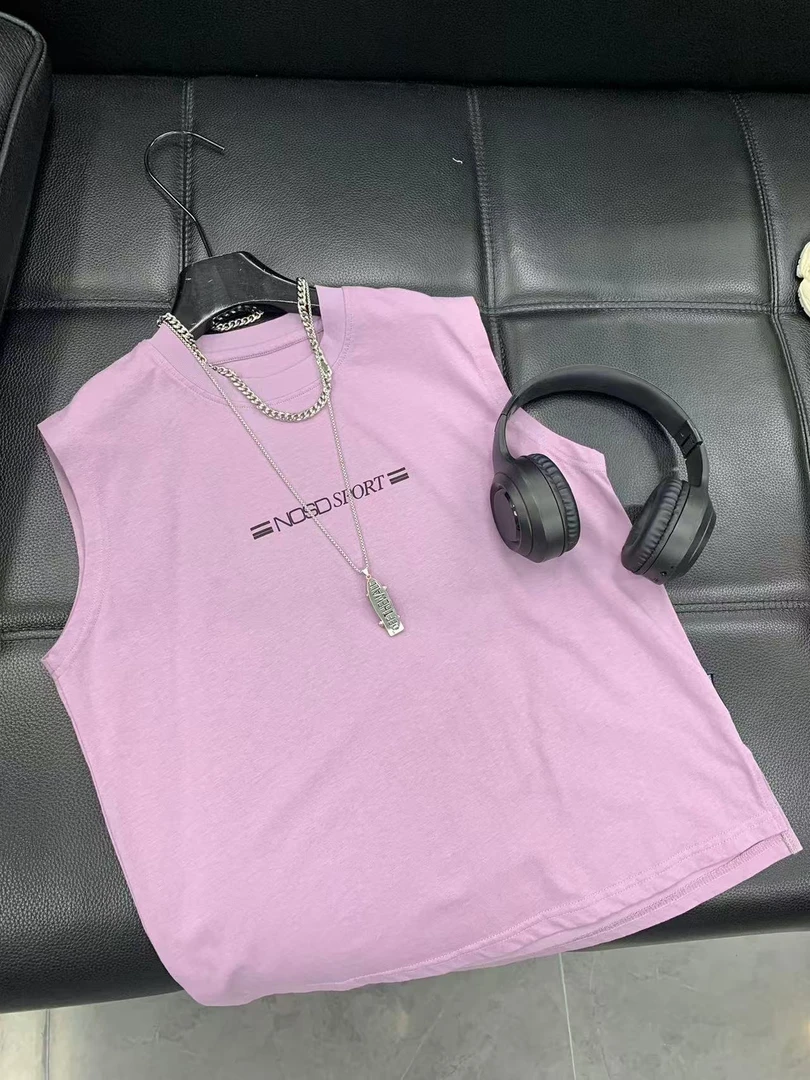 山 2025【Y】6月10日 儿童男童女童时尚紫色夏季无袖T恤2590-