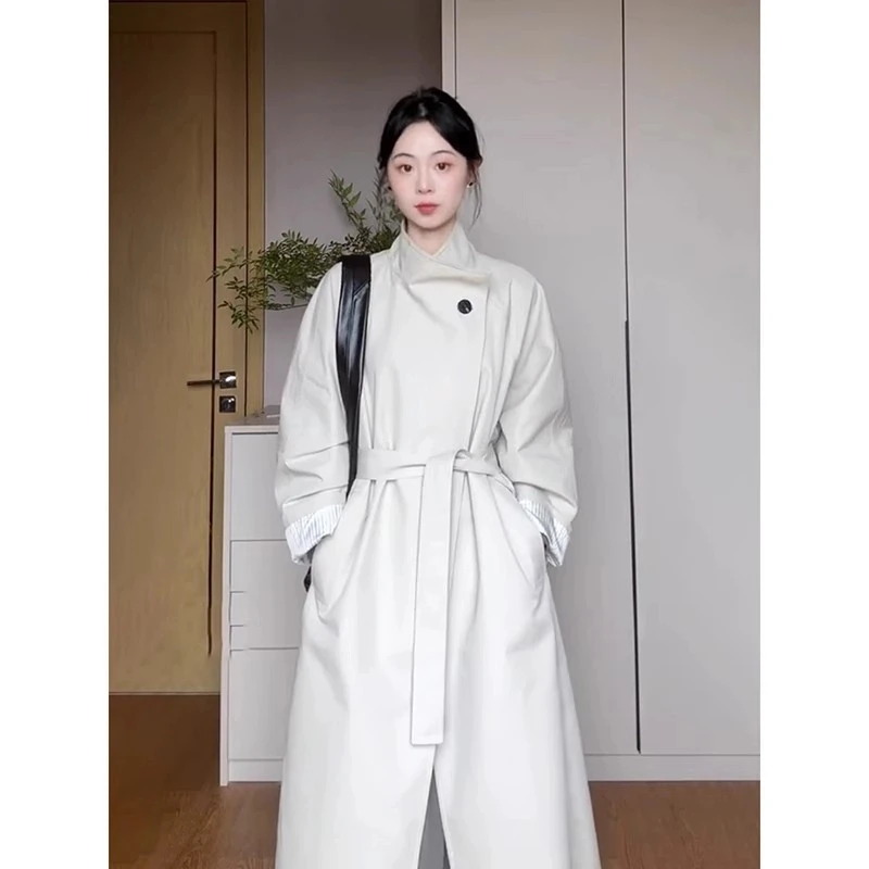 高级感风衣外套女爆款2025春秋新款长款高个子韩系日系英伦风休闲