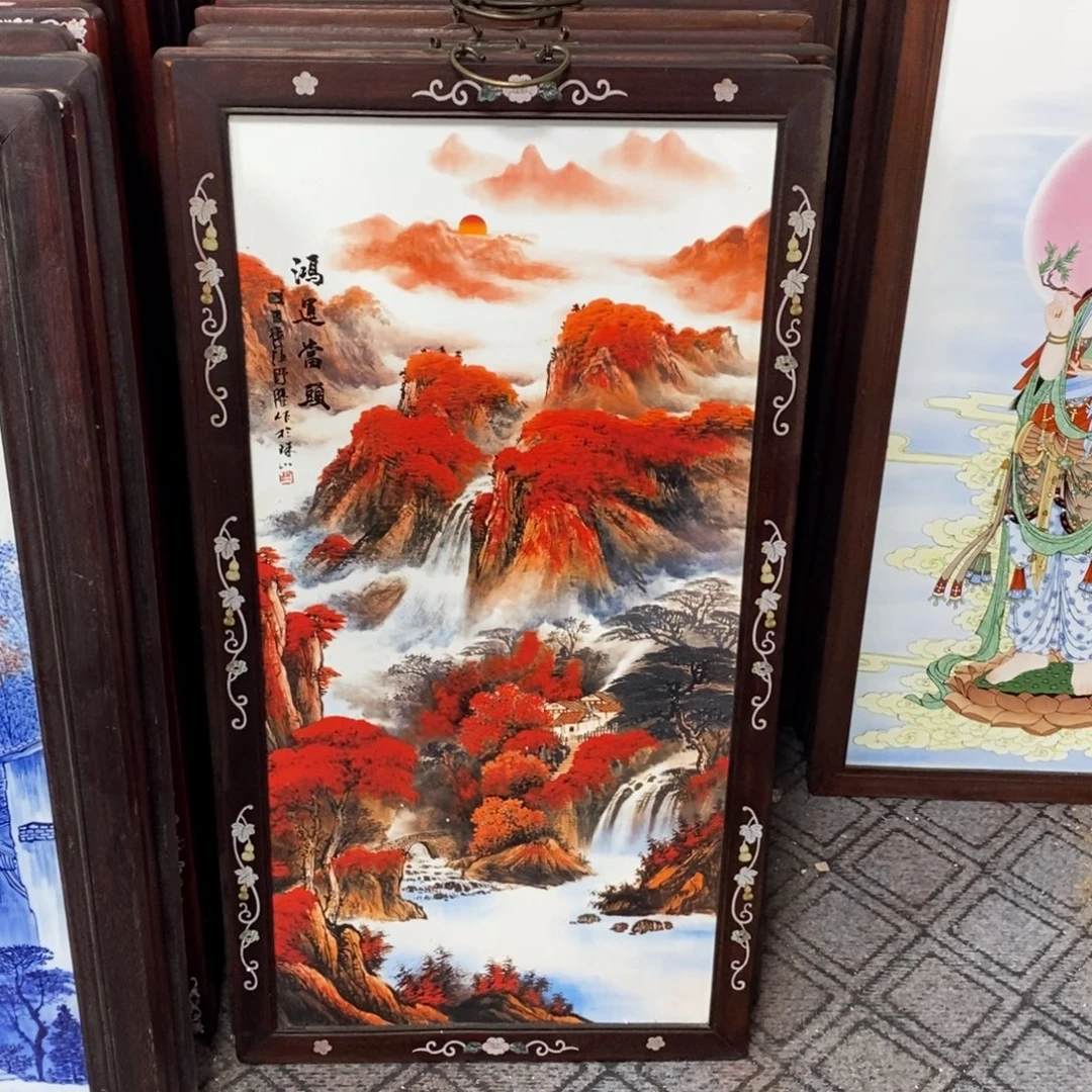 瓷86*46 景德镇瓷板画柴窑烧制