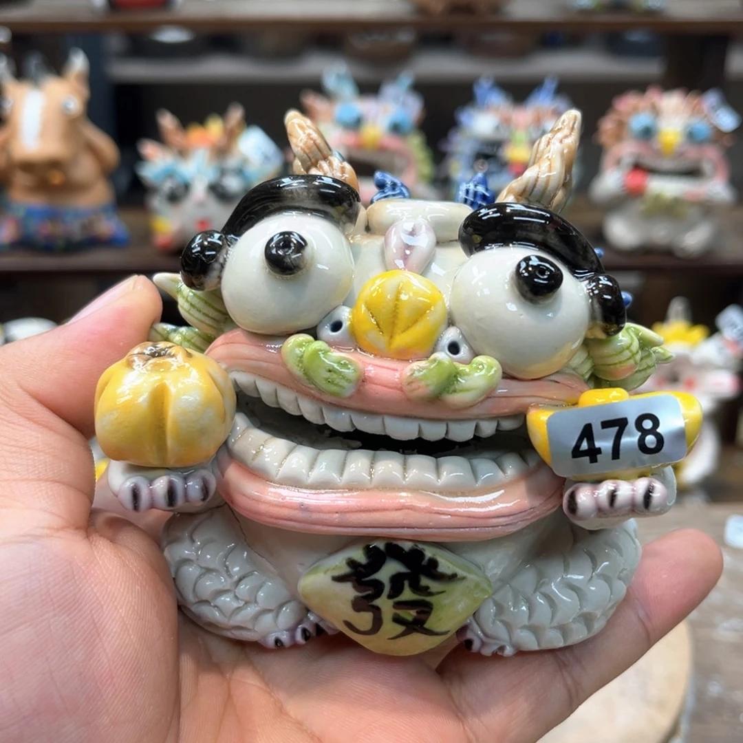 摆件直播间纯手工陶瓷摆件478